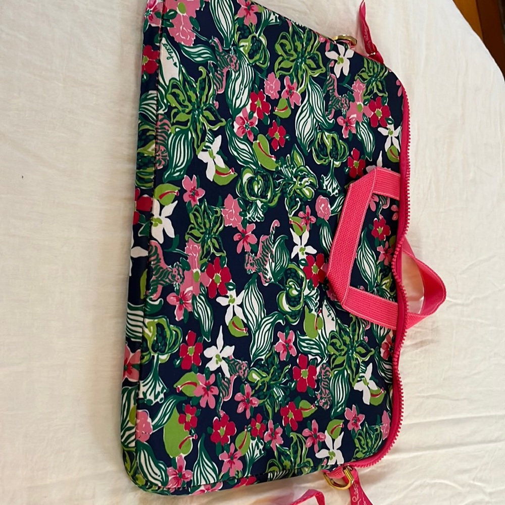 Lilly Pulitzer Laptop Case with Shoulder Strap
